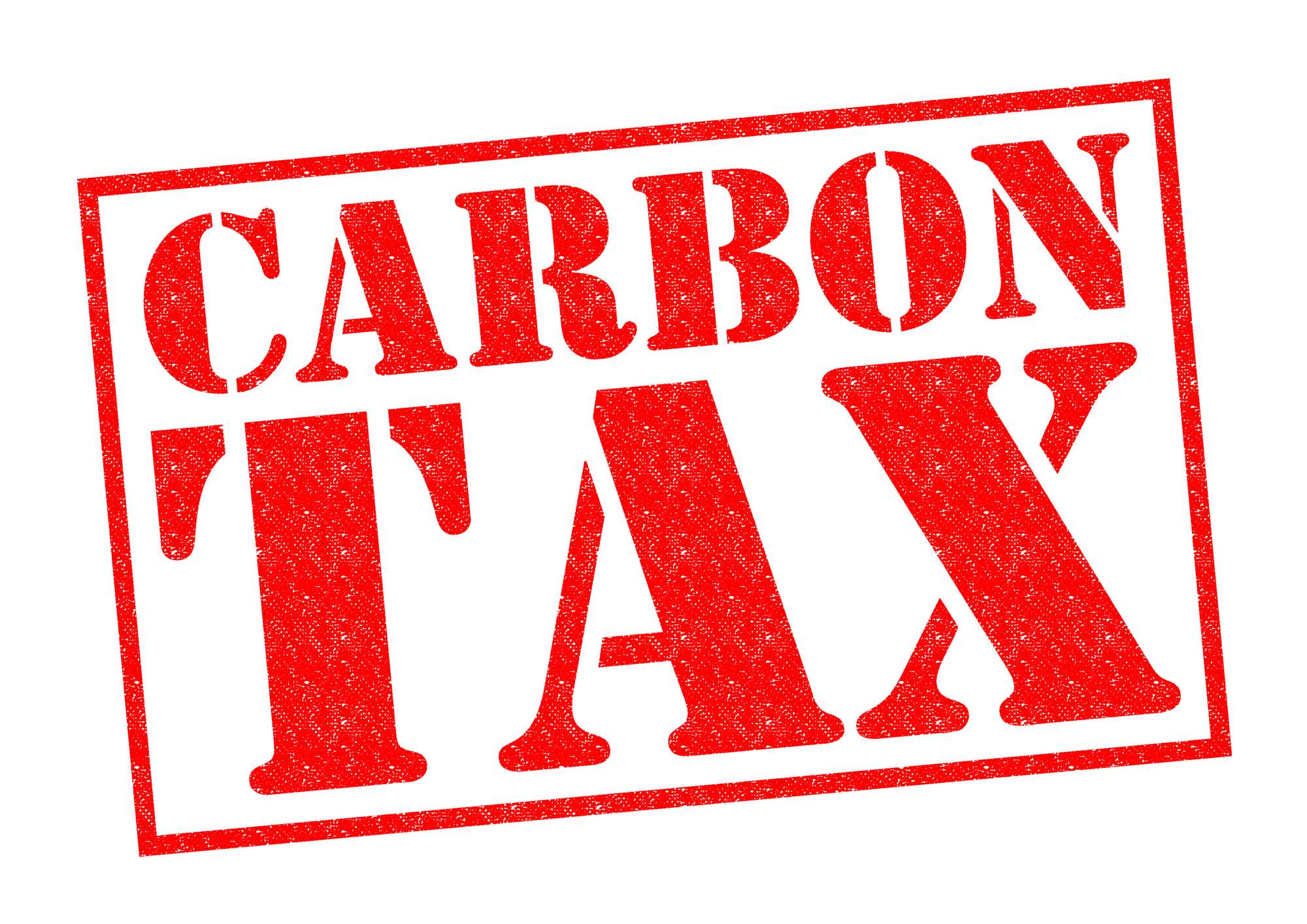 Carbon tax sign regarding Alberta Justice Minister demanding Ottawa stop collecting carbon tax after Appeal Court ruling