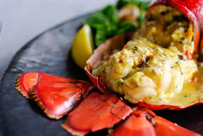 red lobster meal at restaurant