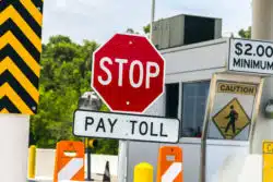 toll road sign
