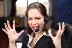 telemarketer upset
