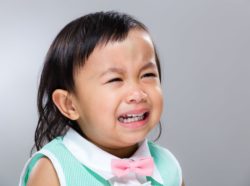 Baby girl crying