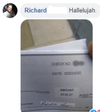 Cox settlement checks