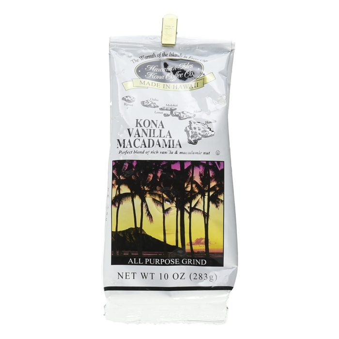 Hawaiian Isles Kona Coffee Kona Vanilla Macadamia coffee