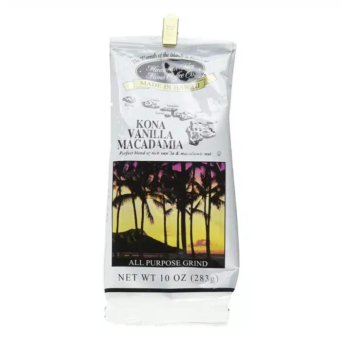 Hawaiian Isles Kona Coffee Kona Vanilla Macadamia coffee