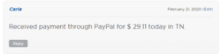 Nexus checks through PayPal
