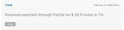 Nexus checks through PayPal