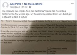 Volaris settlement payments
