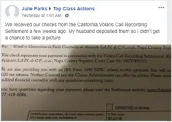 Volaris settlement payments
