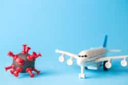 Spirit airlines coronavirus illustration