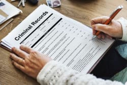 Realogy background check criminal records form