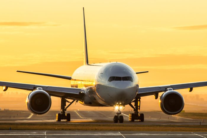 allegiant air airplane on the ground