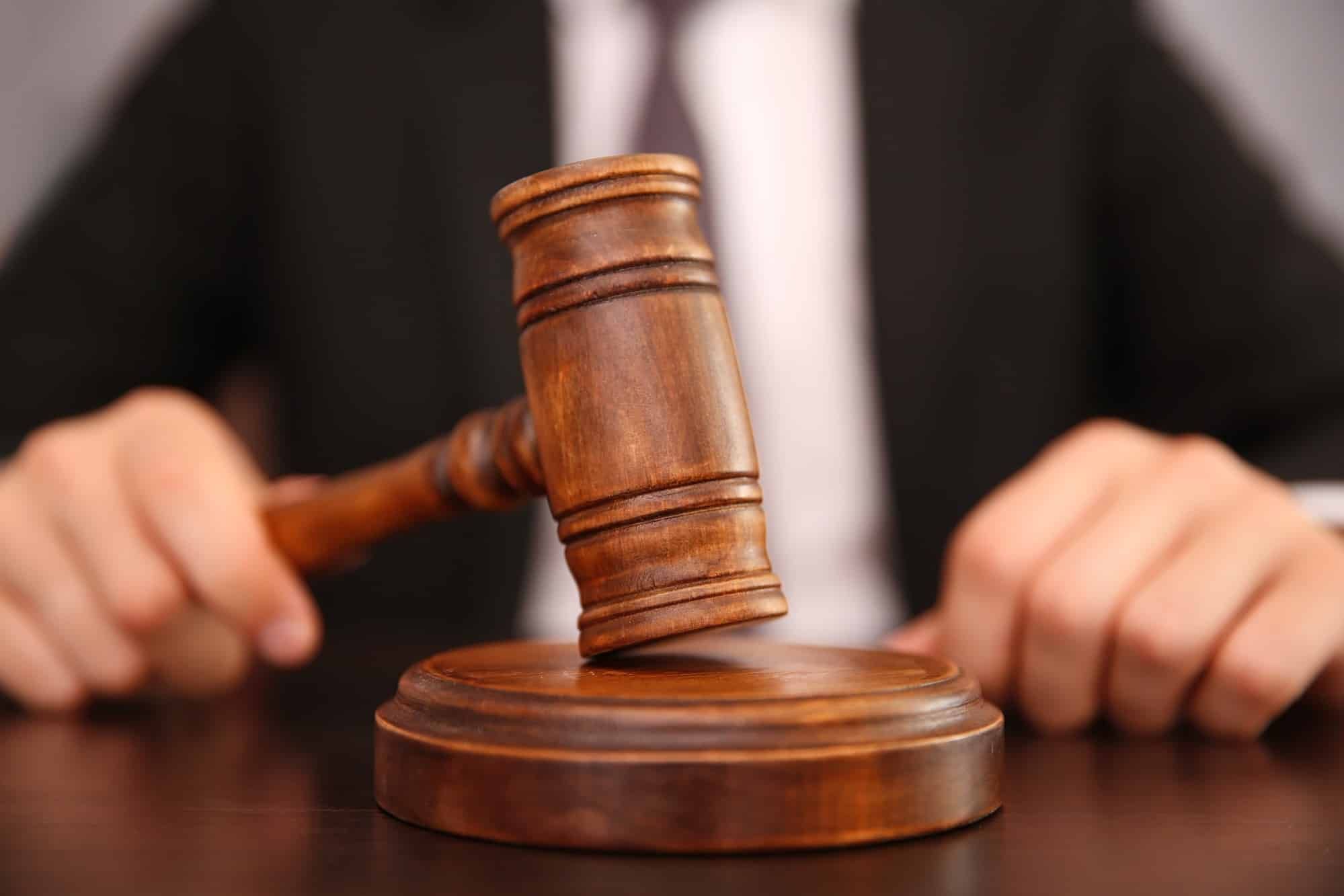judge holding a gavel 
