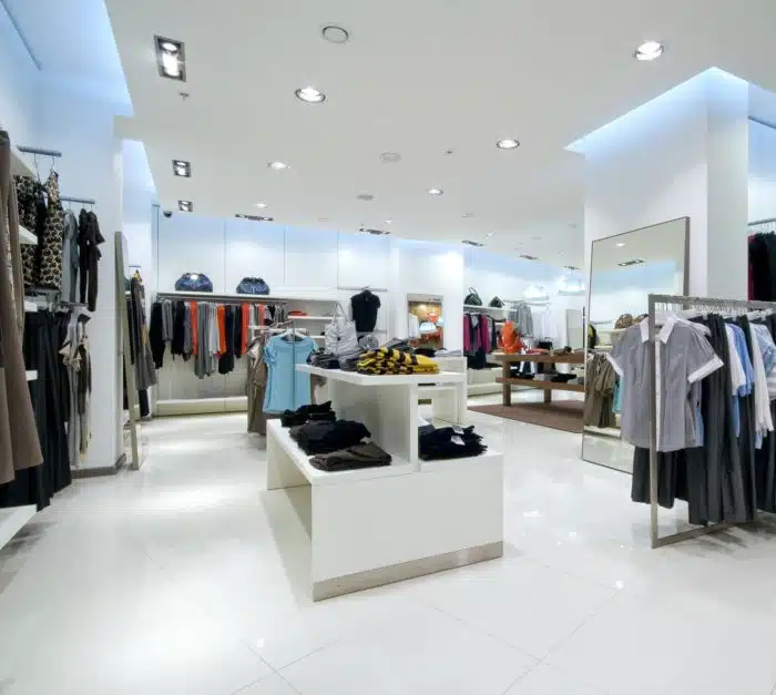 Inside Saks store