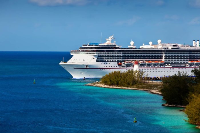 celebrity cruise line out on the ocean