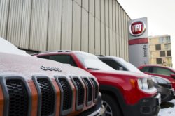 Fiat Chrysler car lot