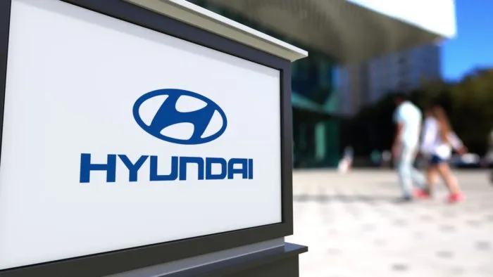 Hyundai sign