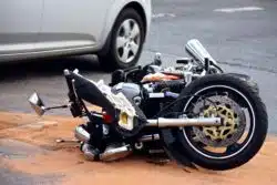 When a motorcycle is totaled, what should you do?