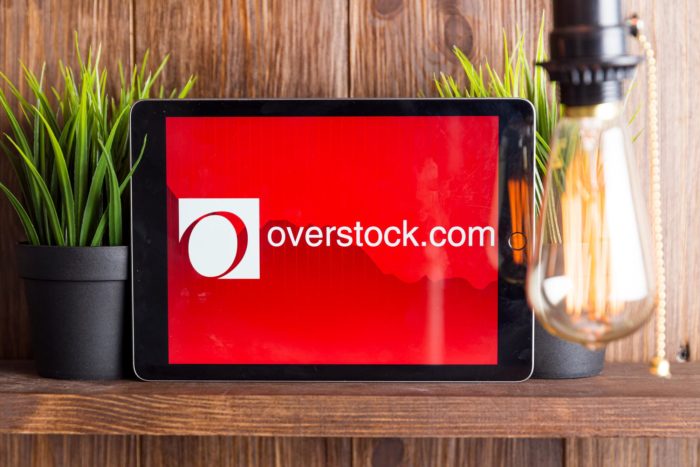overstock.com on tablet