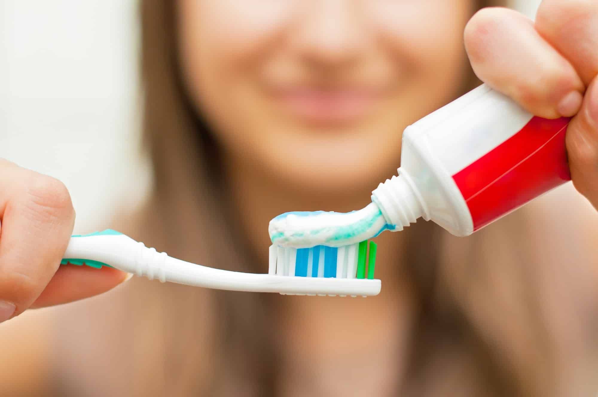 Using Tom's of Maine toothpaste