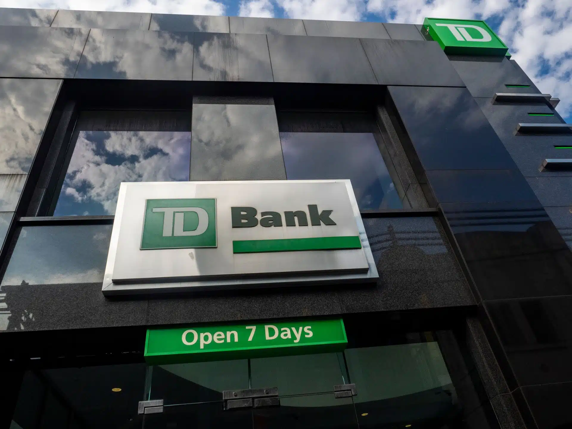 TD Bank sign on building