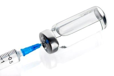 Vaccine with syringe