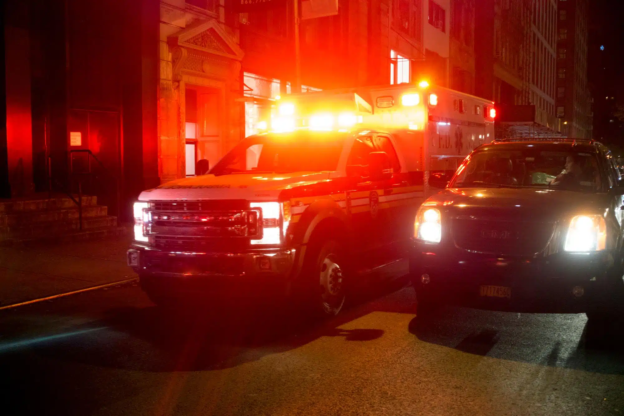 ambulance rushing to emergency