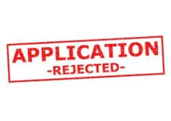 college applicants application rected