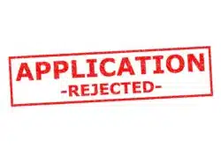 college applicants application rected