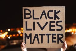 BLM sign in Portland
