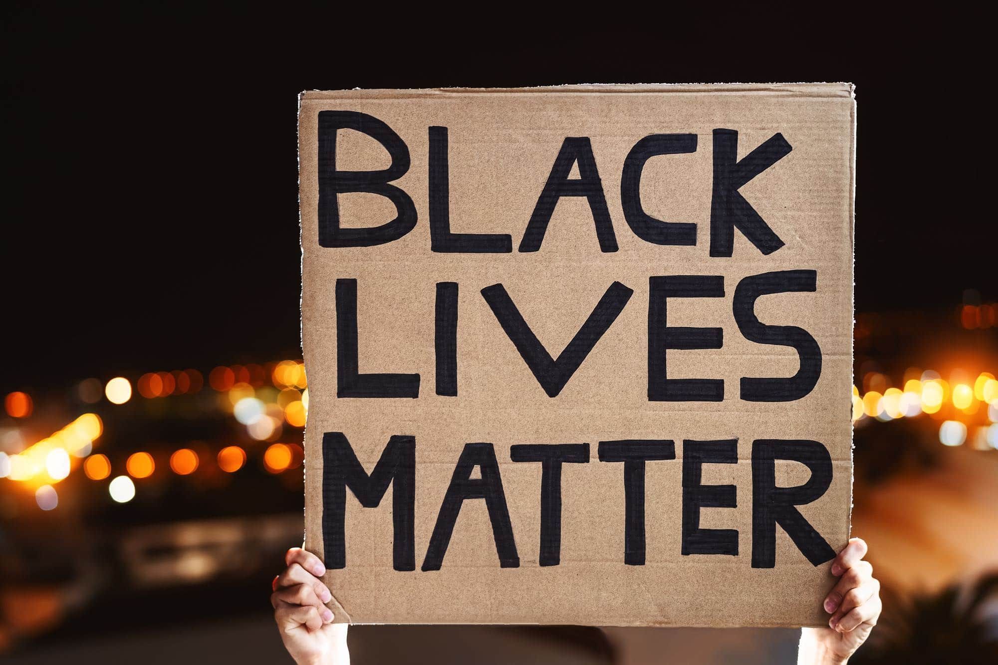 BLM sign in Portland