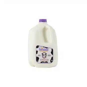 Farmland milk allegedly contains "no antibiotics" advertisements.