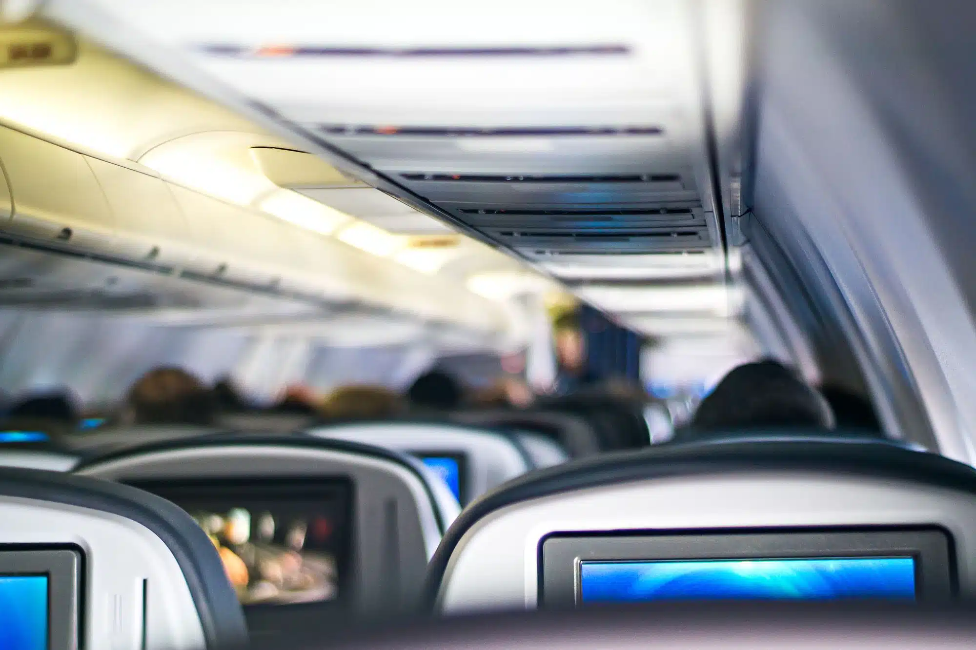 Inside Delta flight