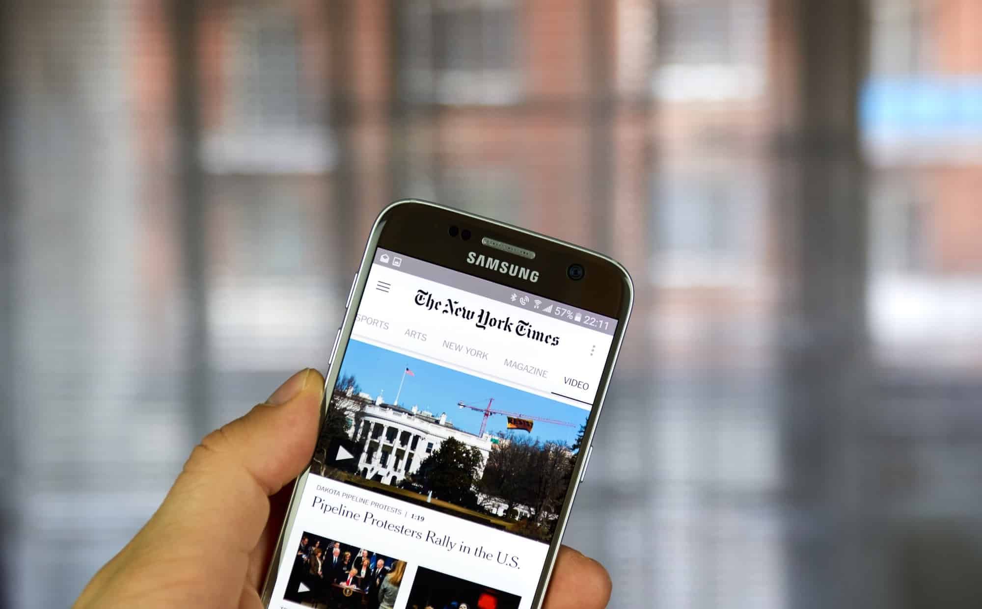 New York Times app