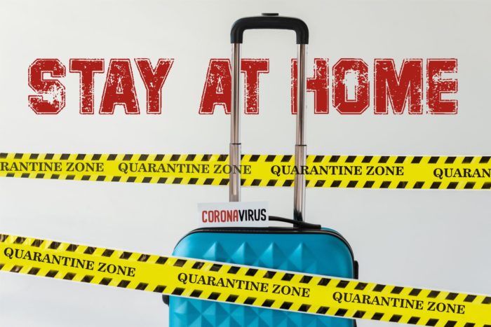 Stay at home Hawaii illustration