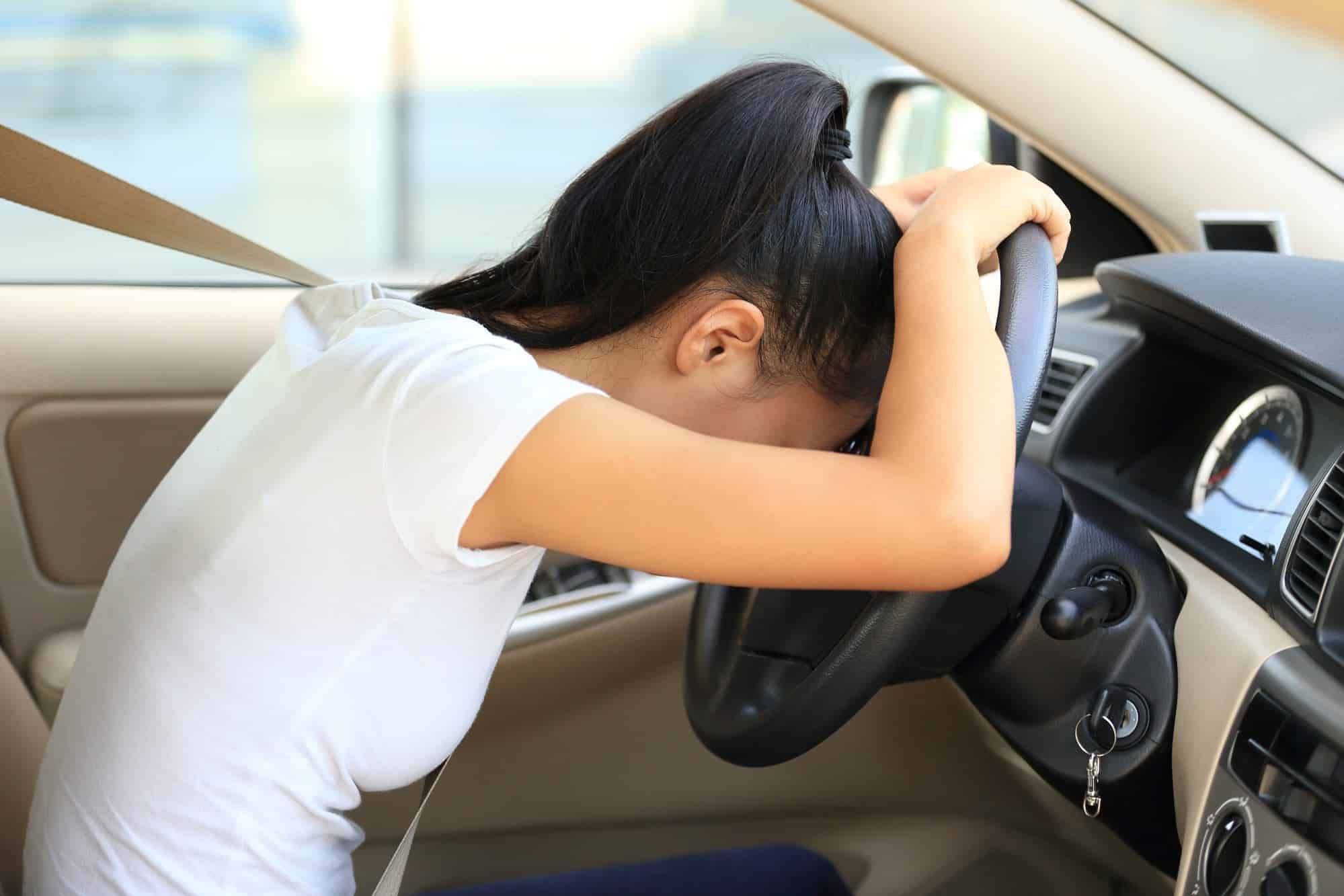 Sad Lyft driver