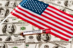 emergency allotment in the USA during coronavirus illustration