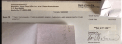 Home Depot TCPA settlement checks mailed