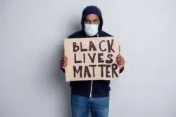 Protesting Black lives matter at Whole Foods