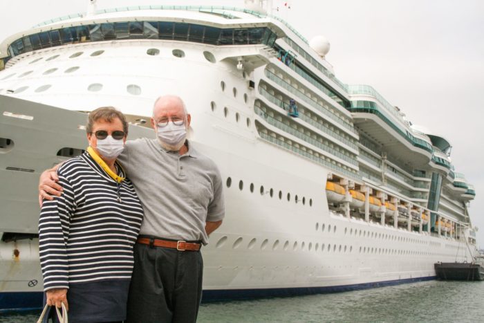 Couple on Costa cruise