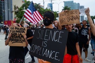 Black Lives Matter protester march - Breonna Taylor