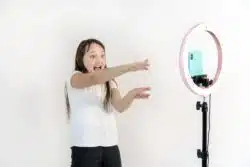 filming TikTok dance