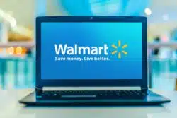Walmart shopping on laptop