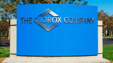 Permanent outdoor sign for The Clorox Company - Clorox Splash-less Bleach