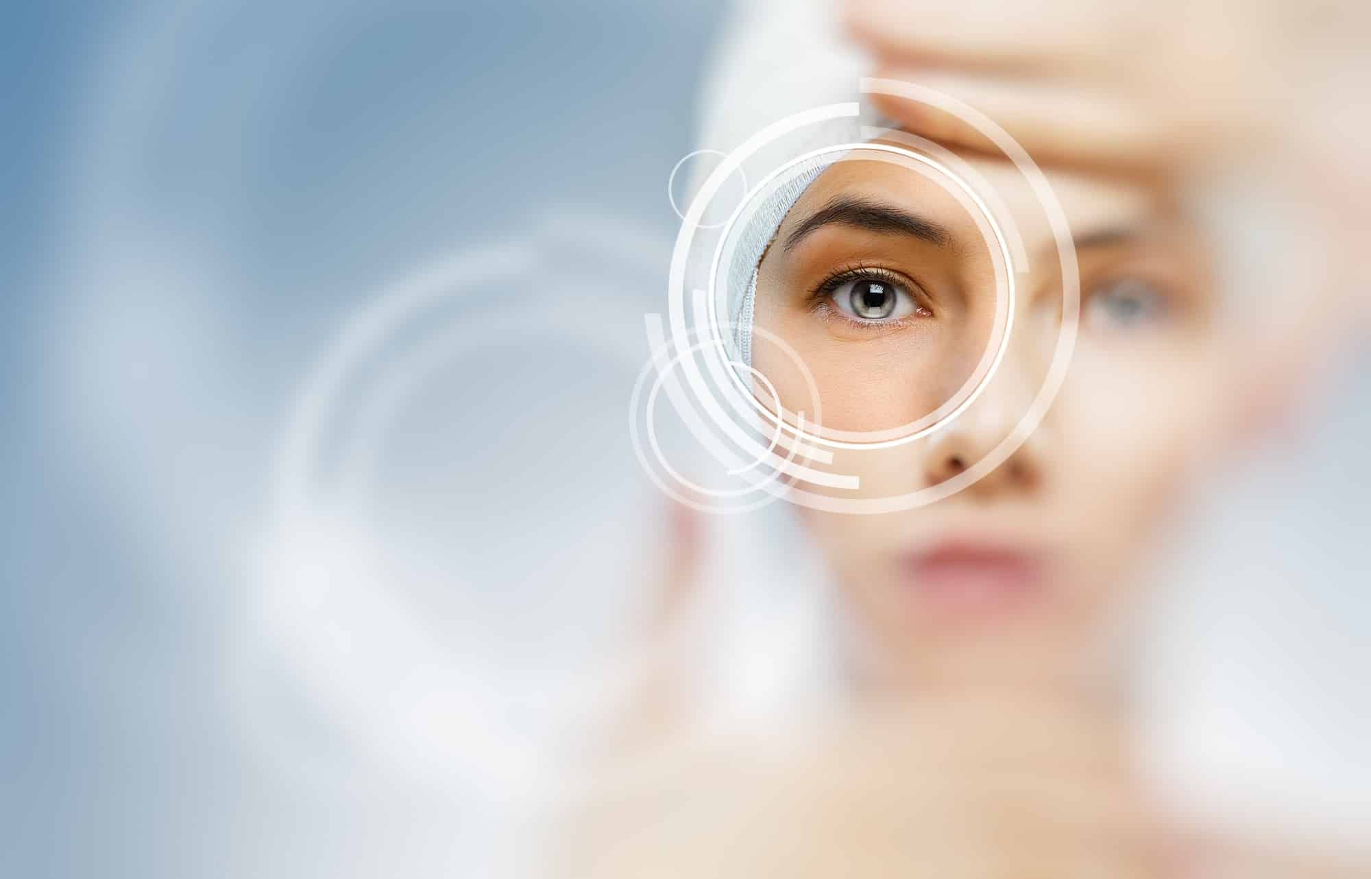 focus on eye and eye health