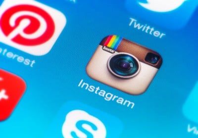 Instagram app icon on phone screen - Instagram photos