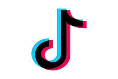 TikTok app logo on white background
