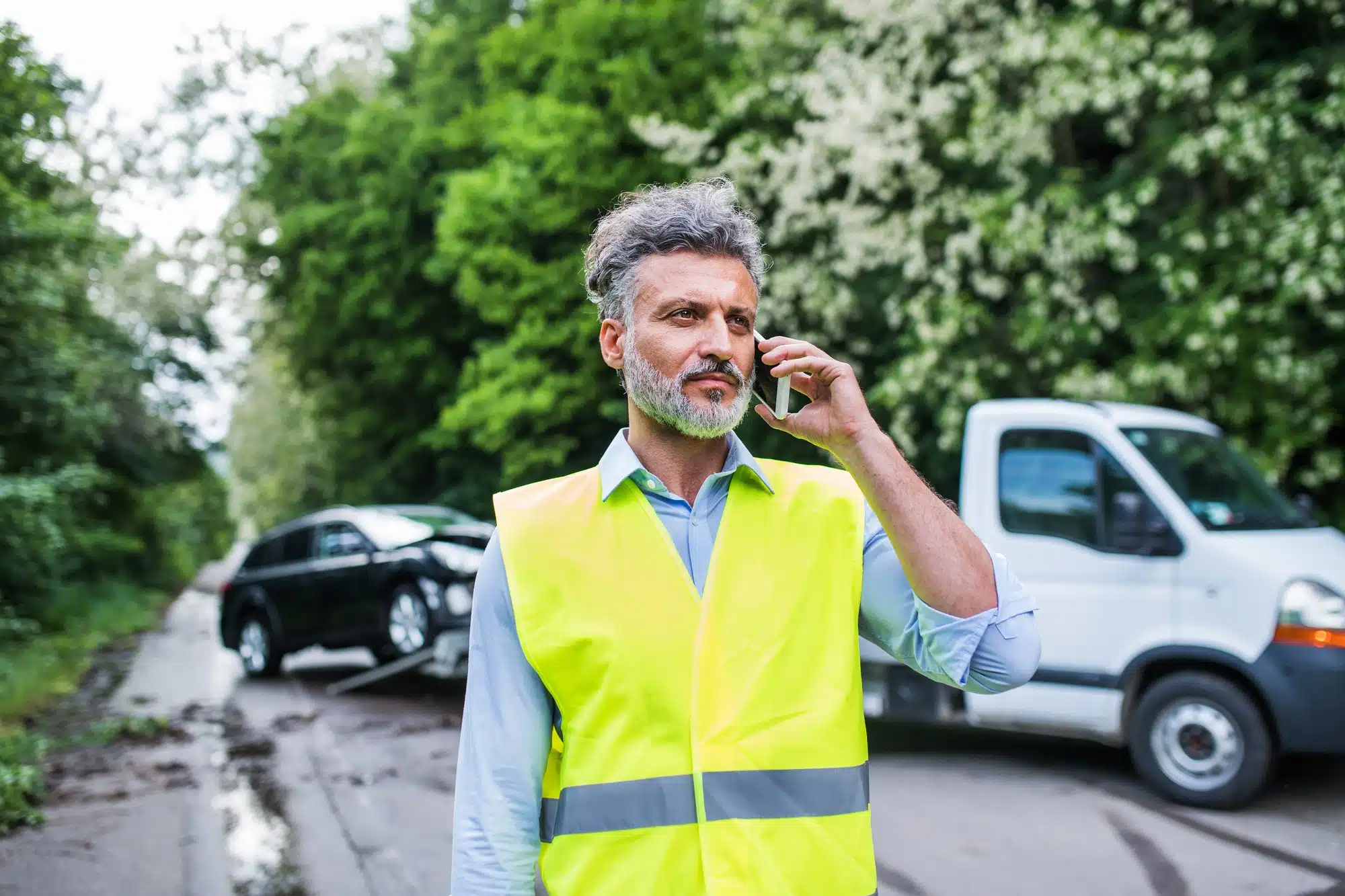 Total loss of vehicle occurs when it's worth less than repairs would cost.
