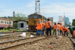 Railroad track restoration