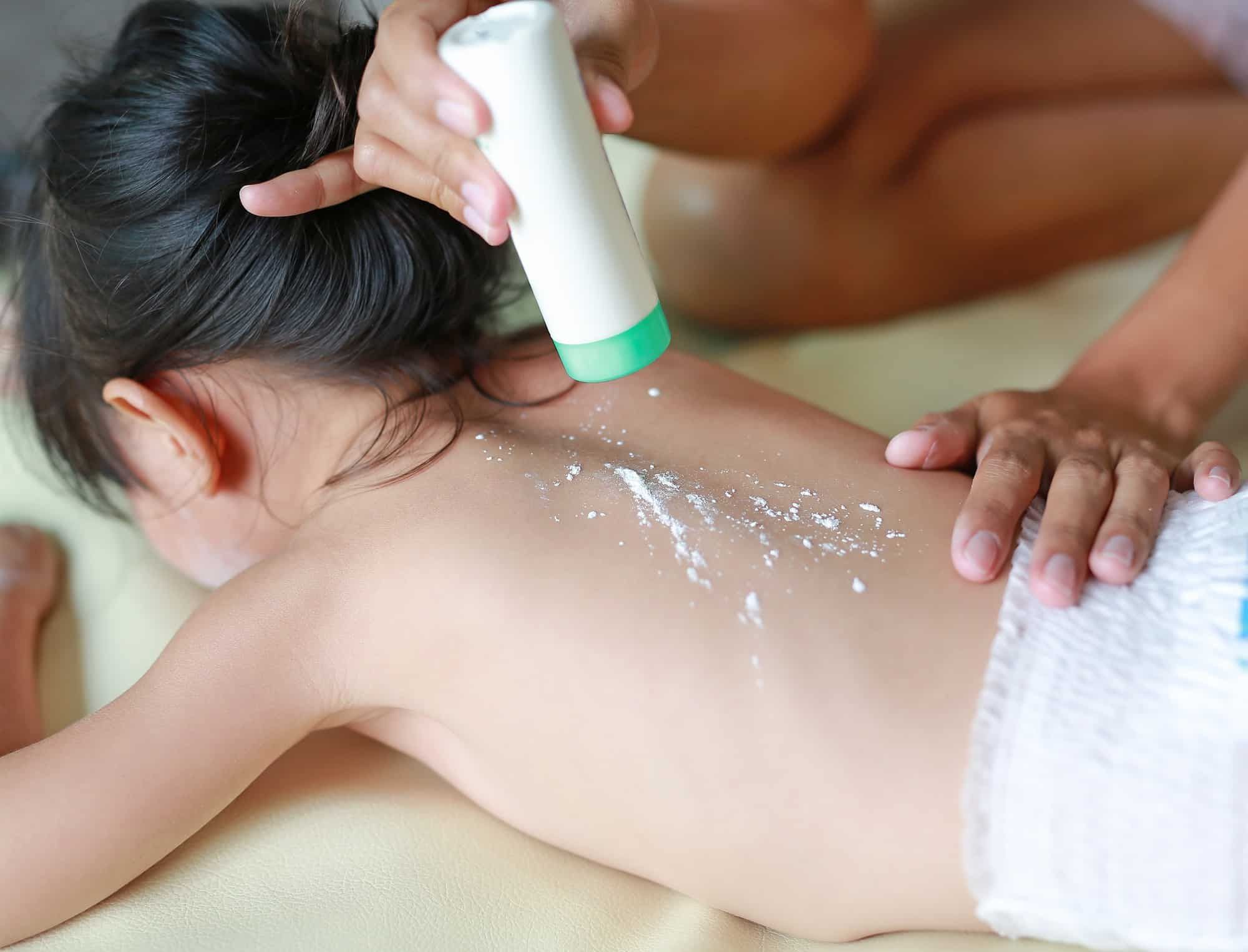 Talc-based baby powder may be harmful.