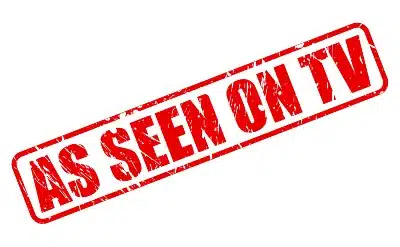 "As seen on TV" red stamp - upsell